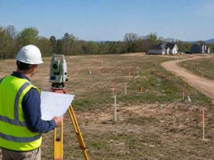 Property survey for dividing one lot into multiple home sites in West Palm Beach, Florida 